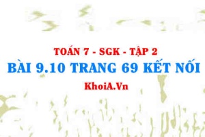 Bài 9.10 trang 69 Toán 7 Kết nối tri thức Tập 2